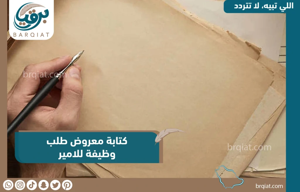 كتابة معروض طلب وظيفة حكومية pdf - برقيه