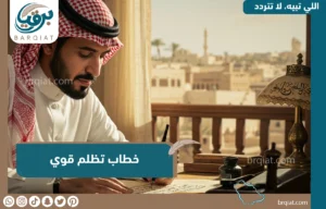 خطاب تظلم قوي - برقيات - برقية الديوان الملكي